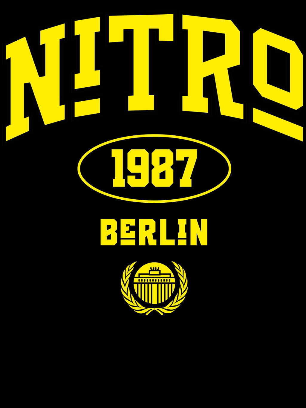 itro Berlin yellow typography logo graphic design