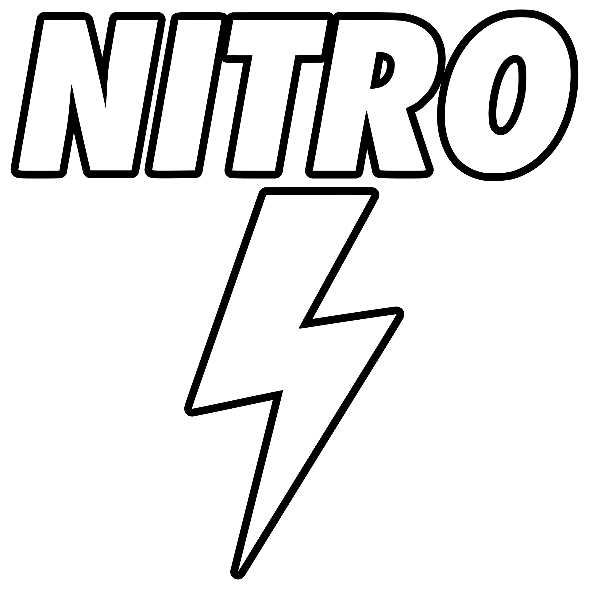 Nitro Flash blue lightning bolt logo on white background